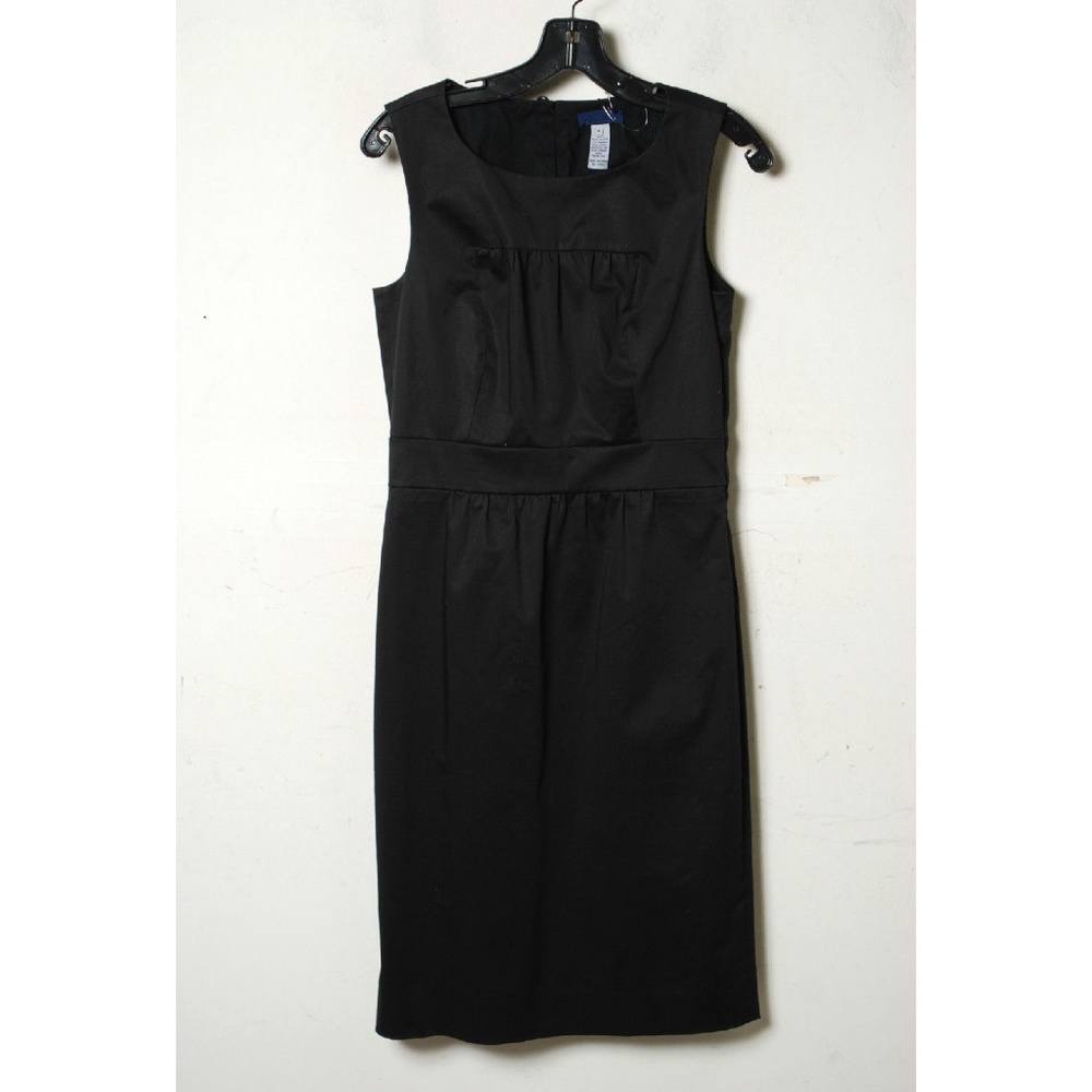 NWT J.Crew Black Pleated Sleeveless Dress